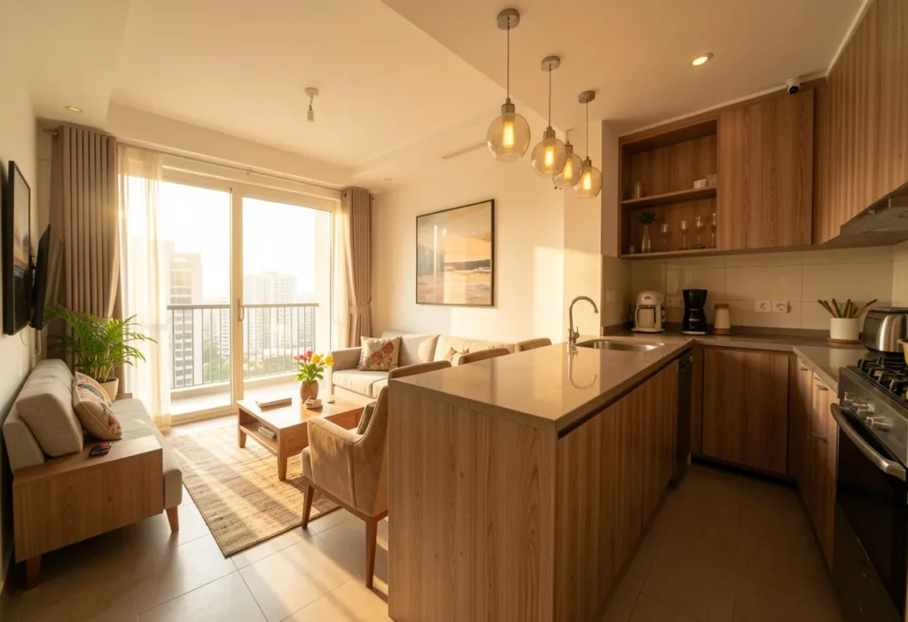 south-east facing house vastu layout in a sunlit Bangalore apartment.
